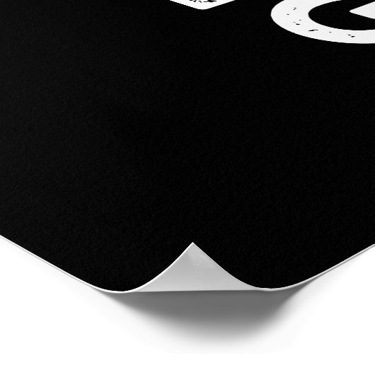 Gourd Funny Cool Veggie Pun Dark BG Poster (Ecke)