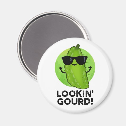 Gourd Funny Cool Veggie Pun Magnet (Vorderseite/Rückseite)