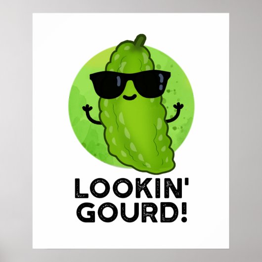 Gourd Funny Cool Veggie Pun Poster (Vorne)