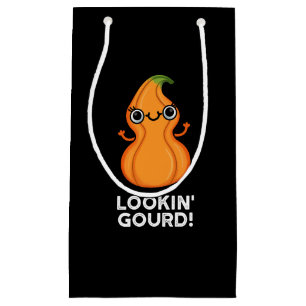 Gourd Funny Veggie Pun Dark BG Kleine Geschenktüte