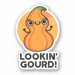 Gourd Funny Veggie Pun suchen Aufkleber