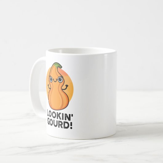 Gourd Funny Veggie Pun suchen Kaffeetasse (Vorderseite Links)