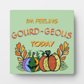 Gourd-geous Fall Pumpkins Fotoplatte (Vorderseite)