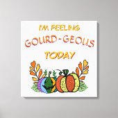 Gourd-geous Fall Pumpkins Leinwanddruck (Vorderseite)