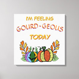 Gourd-geous Fall Pumpkins Leinwanddruck