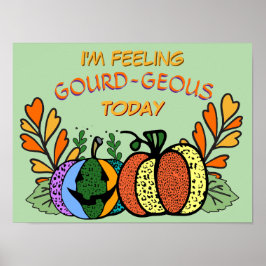 Gourd-geous Fall Pumpkins Poster