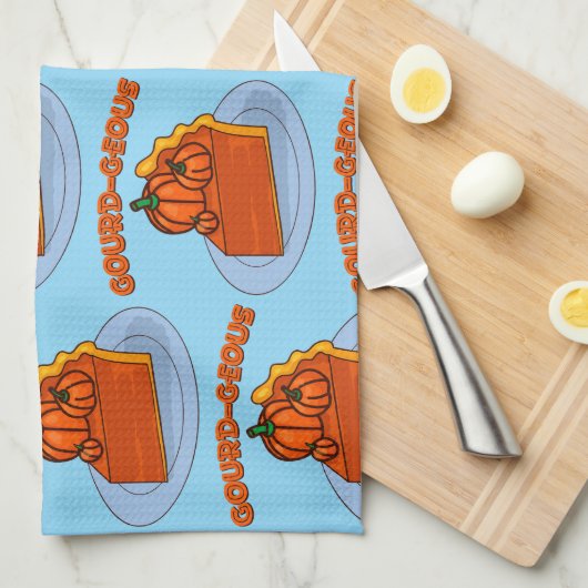 Gourd-geous Geschirrtuch (Viertel Falte)