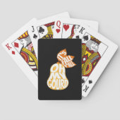 Gourd It's Fall Y’all Funny Retro Fall Pun Spielkarten (Rückseite)