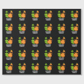 Gourd Vibes Funny Veggie Pun Dark BG Geschenkpapier (Flach)