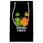Gourd Vibes Funny Veggie Pun Dark BG Kleine Geschenktüte (Vorderseite)