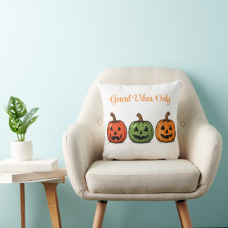 Gourd Vibes Only Halloween Pumpkins design Kissen