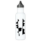 Gourde de Sport Art Abstrait Dual Face Edelstahlflasche (Links)