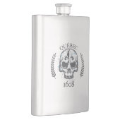 Gourde Flasque alcool Québec Skull/Crane Biker Flachmann (Rechts)