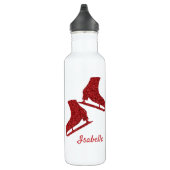 Gourde patinage Rouge brillant belle sensation Edelstahlflasche (Rechts)