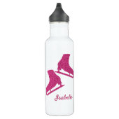 Gourde patineuse Rose brillant belle sensation Edelstahlflasche (Rechts)