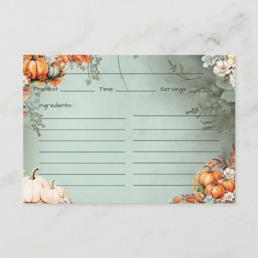 Gourdegous Rezept Card Begleitkarte (Vorderseite)