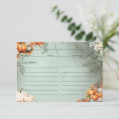 Gourdegous Rezept Card Begleitkarte (Stehend Vorderseite)