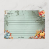 Gourdegous Rezept Card Begleitkarte (Rückseite)