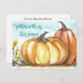 Gourdgeous Einladung Postkarte (Vorne/Hinten)