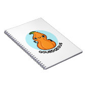 Gourdgeous Funny Gourd Veggie Pun Notizblock (Rechte Seite)