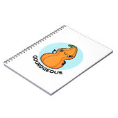 Gourdgeous Funny Gourd Veggie Pun Notizblock (Linke Seite)