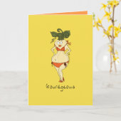 Gourdgeous Gourdgreeting Card Karte (Gelbe Blume)
