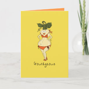 Gourdgeous Gourdgreeting Card Karte