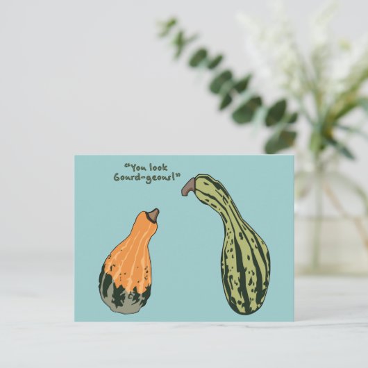 Gourdgeous Postkarte (Stehend Vorderseite)
