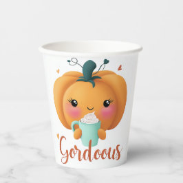 Gourdgeous Pumpkin Papier Cu Pappbecher