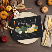 Gourds Erntedank Dinner Einladung