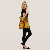 Gourds Pumpkins Herbst Rustikales Land Tasche (Am Model)
