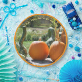 Gourds und Pumpkins Fall Art Personalisiertes Part Pappteller (Party)