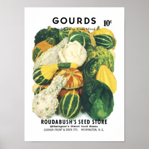 Gourds Vintages Saatgut Poster