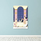 Gourmands, 1920-1930 (pochoir print) leinwanddruck (Insitu (Holzboden))