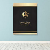Gourmet Art/Royal Caviar/Stretched Canvas Print Leinwanddruck (Insitu (Holzboden))