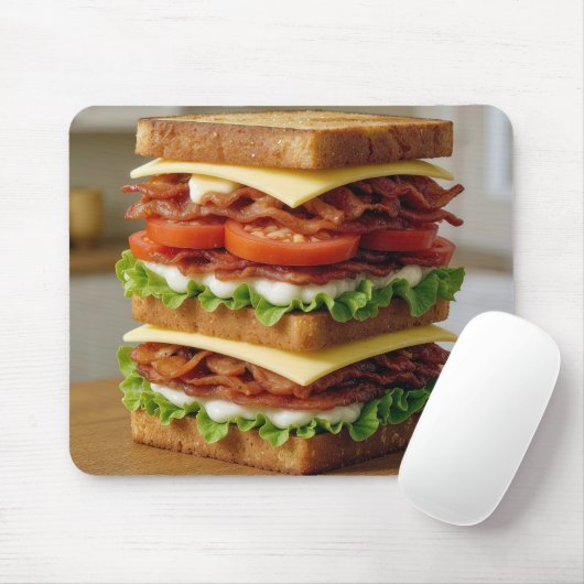Gourmet B.L.T. Sandwich Mousepad (Mit Mouse)