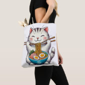 Gourmet Cat: Enjoys Ramen Tasche (Von Nahem)
