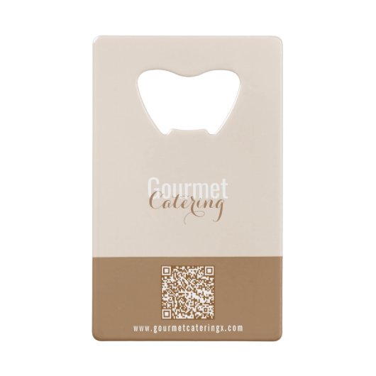 Gourmet-Catering Geldbeutel Flaschenöffner (Rückseite)