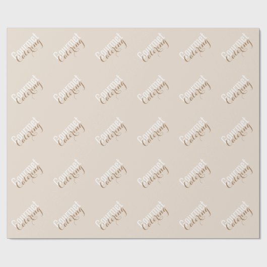 Gourmet-Catering Geschenkpapier (Flach)