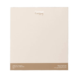 Gourmet-Catering Notizblock