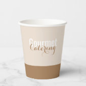 Gourmet-Catering Pappbecher (Vorderseite)