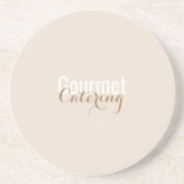 Gourmet-Catering Sandstone Untersetzer (Vorne)