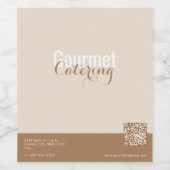 Gourmet-Catering Weinetikett (Einzelnes Label)