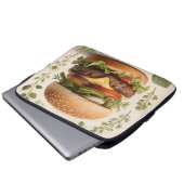 Gourmet-Cheeseburger-Illustration Laptopschutzhülle (Vorne Knopf)