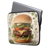 Gourmet-Cheeseburger-Illustration Laptopschutzhülle (Vorderseite Links)