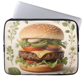 Gourmet Cheeseburger Illustration Laptopschutzhülle