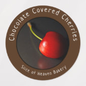 Gourmet Chocolate Covered Cherries Etiketten (Design 1)