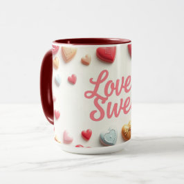 Gourmet Chocolate Valentine "Love Is Sweet" Tasse