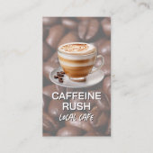 Gourmet Coffee Cup | Kaffeebohnen Visitenkarte (Vorderseite)