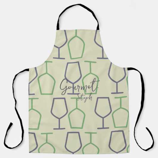 Gourmet Custom Virginia Wine Apron Schürze (Vorderseite)
